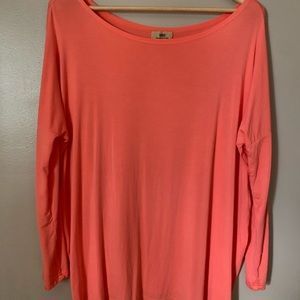 Piko coral 3/4 sleeve shirt size medium